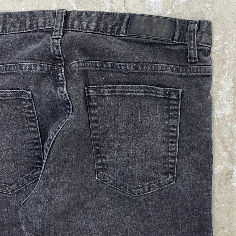 Dearborn‎ Denim Jeans Mens 35 Black Pants USA Straight Stretch Fits 35x31